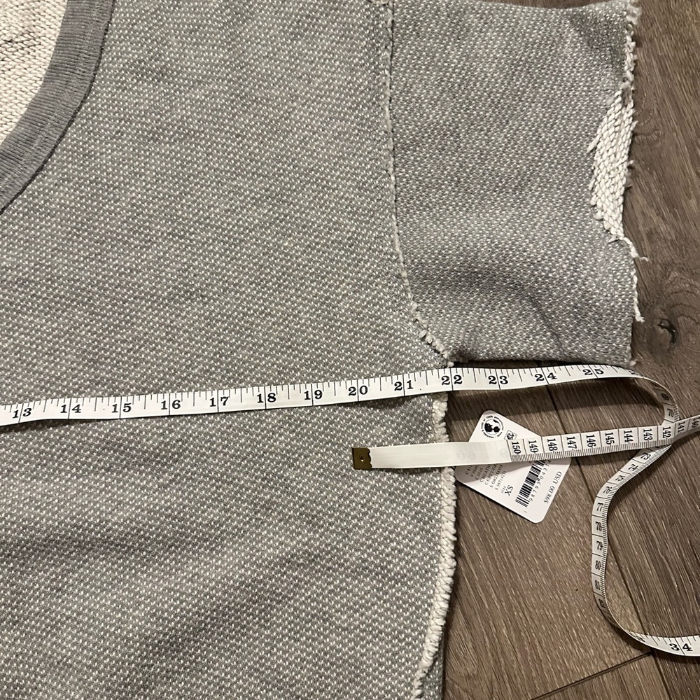 NWT Free People We the Free So Easy Gray Short Sleeve Sweatshirt Women’s XS - Picture 9 of 10